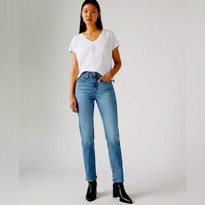 Guess Jeans Ultra High Rise Straight Leg Ankle Jeans 24